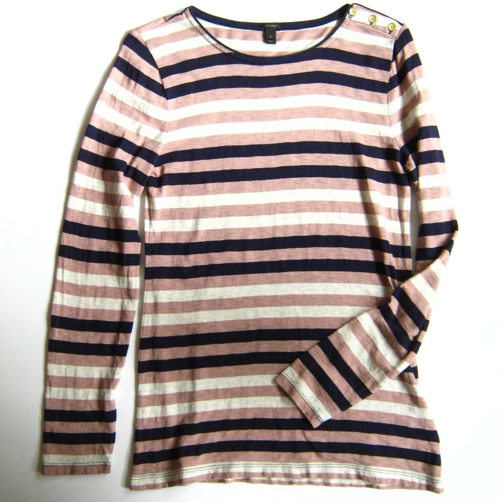 J.Crew Long Sleeve Striped Tee Shirt